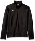 PUMA mens Liga Training Fleece Jacket, Black/White, Medium US
