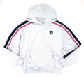 Victoria's Secret Pink Campus Fleece Shrunken Hoodie (US, Alpha, Small, Regular, Regular, Lt.Blue/Emb.)
