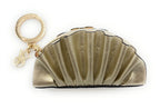 Victoria's Secret Keychain, Coin Purse, Pouch Bag Charm (Seashell/Gold)