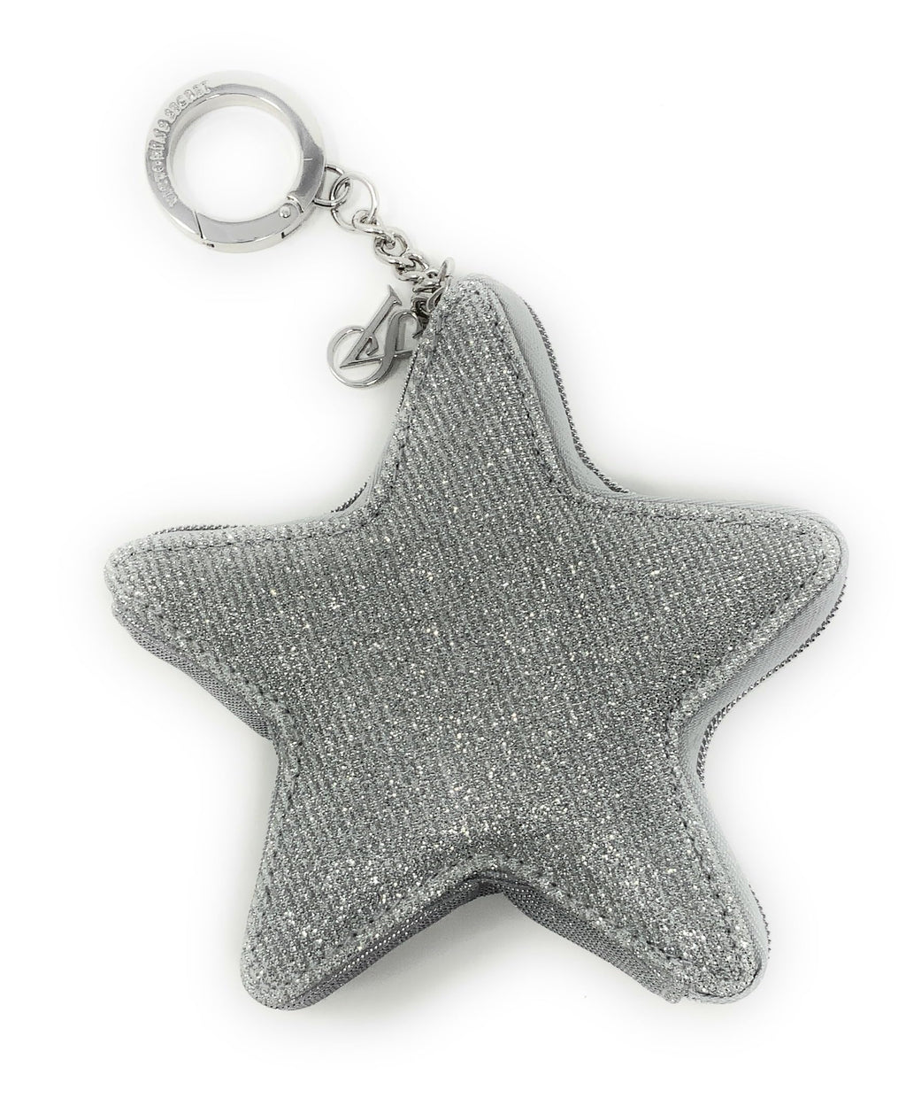 Victoria's Secret Keychain, Coin Purse, Pouch Bag Charm (Silver star)