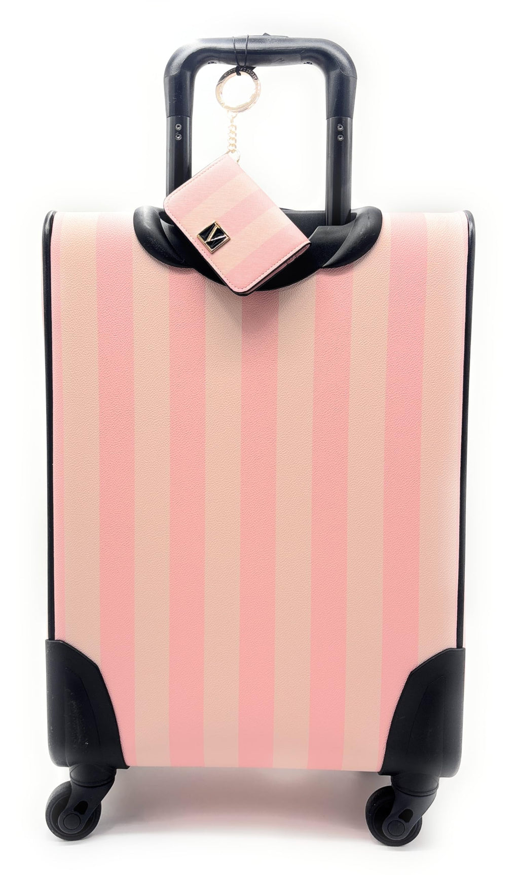 Victoria's Secret Carry-On Luggage Wheelie Suitcase with Foldable Card Case