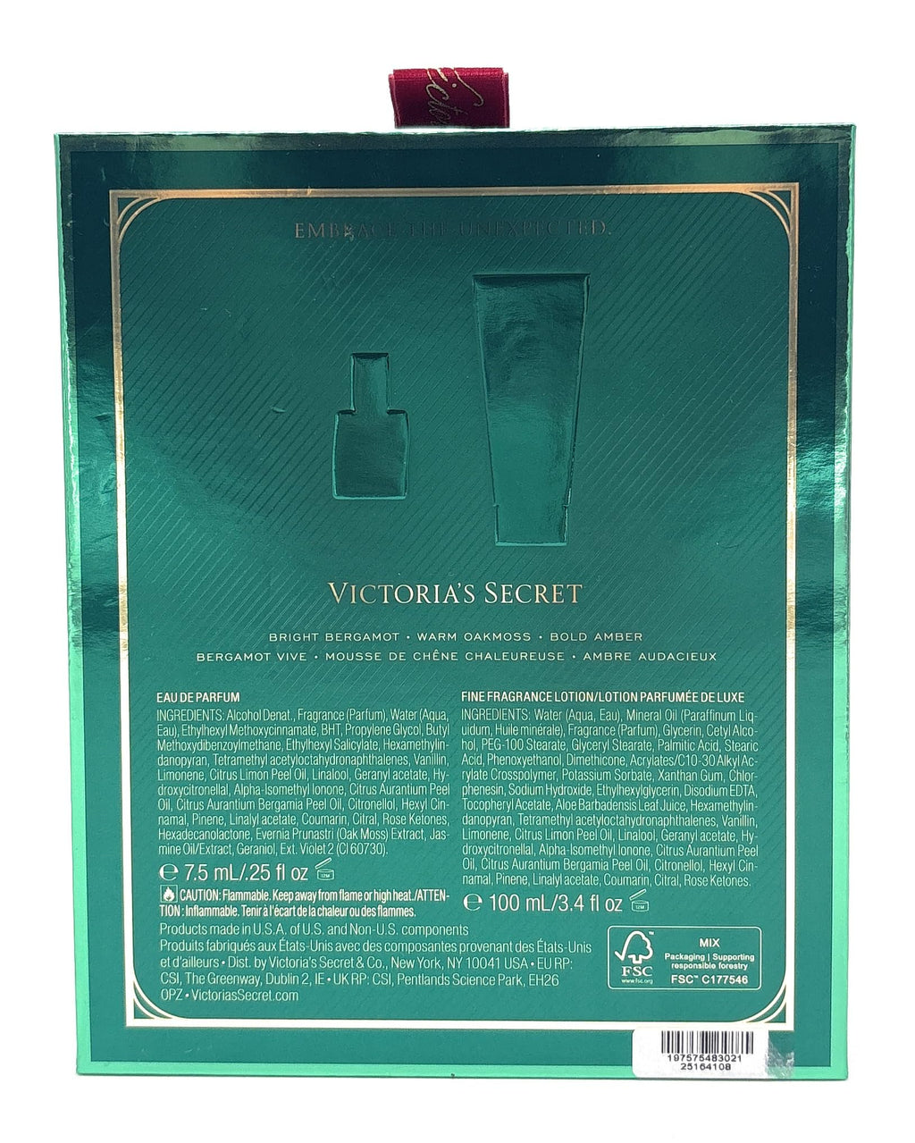 Victoria's Secret Daring 2-Piece Gift Set Mini Eau De Parfum .25 fl oz & Fragrance Lotion 3.4 fl oz
