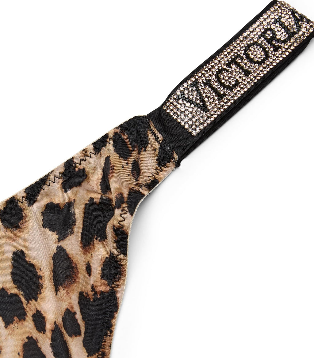 Victoria's Secret Very Sexy Lace Thong Women's Underwear, Panties for Women, Leopard, L