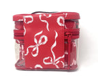 Victoria's Secret 4-Piece Makeup Bag Set (Red/Bows)