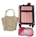 Victoria's Secret Carry-On Luggage Wheelie Suitcase, Blanket, Tote Bag