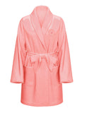 Victoria's Secret Short Cozy Robe Color Pink Logo New