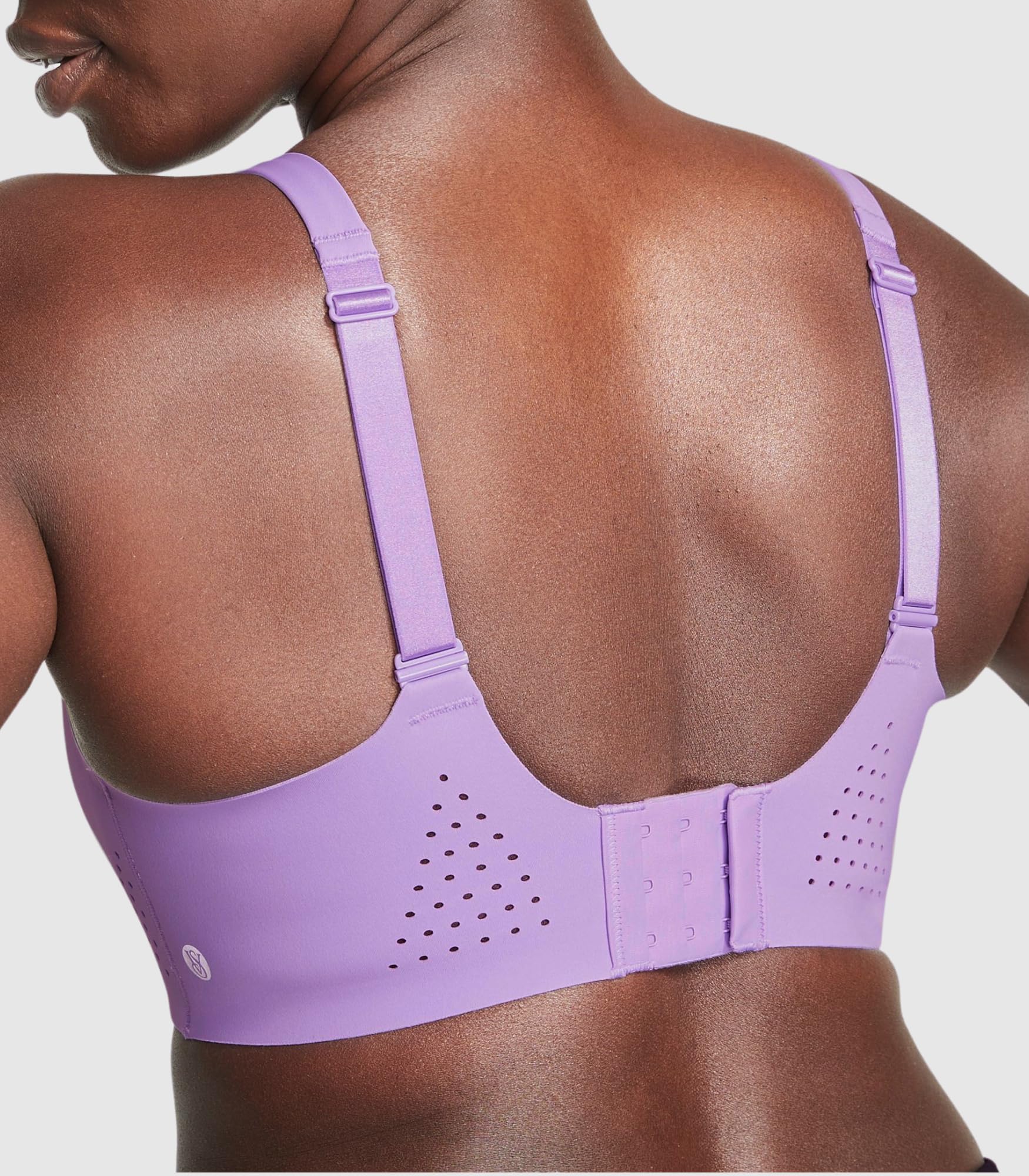 Victoria's Secret Featherweight Max Sports Bra, Maximum Support, Unlined, Molded Pads, Sports Bras for Women, Purple (34DD)