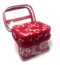 Victoria's Secret 4-Piece Makeup Bag Set (Red/Bows)