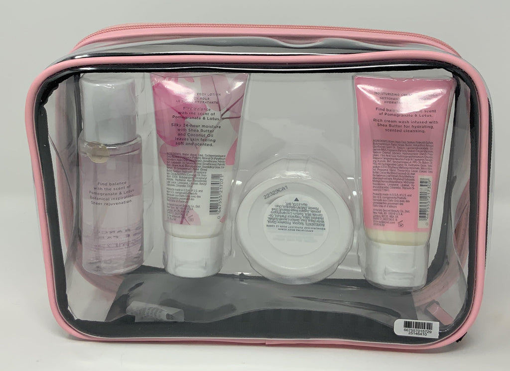 Victoria's Secret Pomegranate & Lotus The Balance Starter Kit Gift Set Body Wash, Scrub, Lotion, Mist