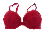 Victoria's Secret Sexy Tee Push Up Bra (US, Cup Band, D, 34, Red/Lace)