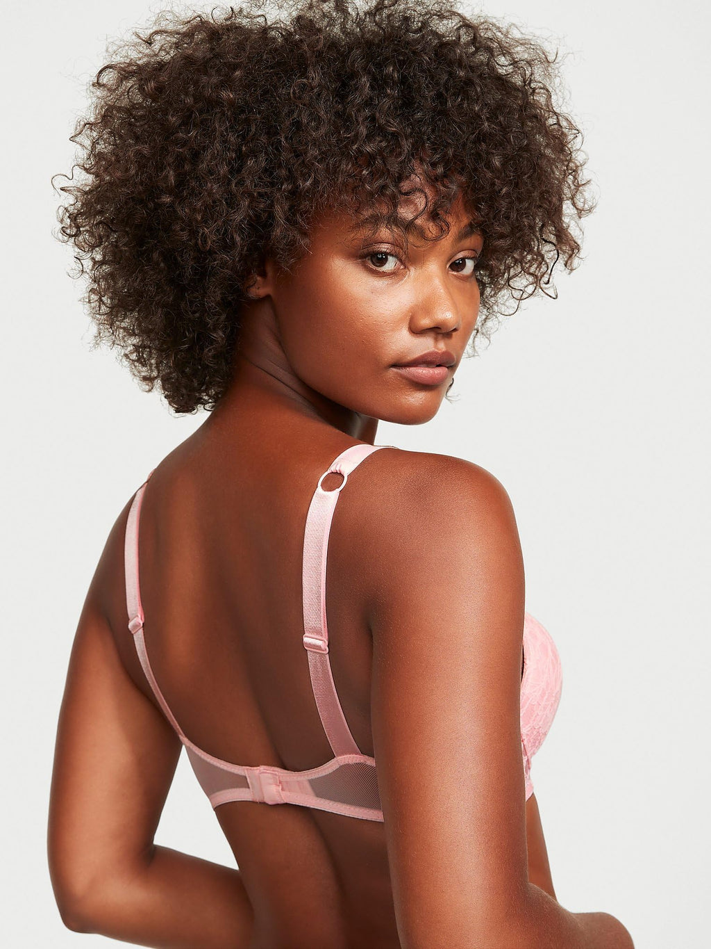 Victoria's Secret Very Sexy Bombshell Push Up Bra, Adds 2 Cups, Shine Strap, Bras for Women, Pretty Blossom, 32B