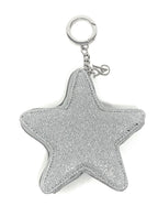 Victoria's Secret Keychain, Coin Purse, Pouch Bag Charm (Silver star)