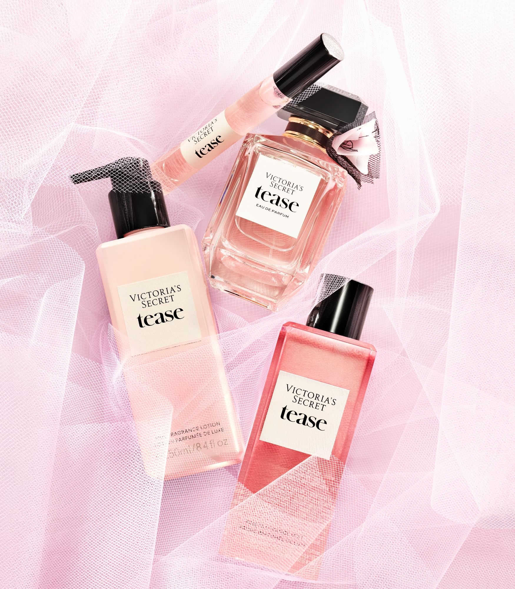 Victoria's Secret 3 Piece Fragrance Gift Set: 1.7 oz Eau de Parfum, Travel Lotion & Mist
