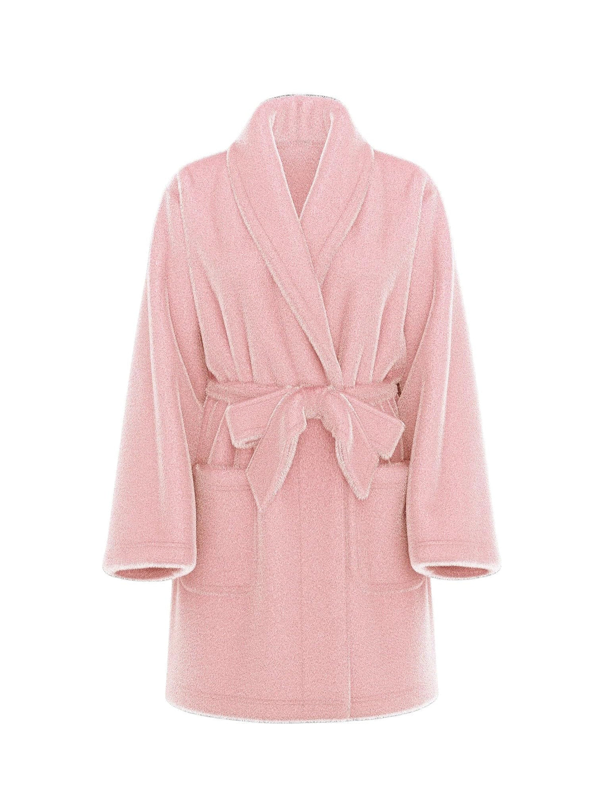 Victoria's Secret Short Cozy Robe Color Pink New (US, Alpha, X-Large, XX-Large, Regular, Regular, Pretty Blossom/Pink)