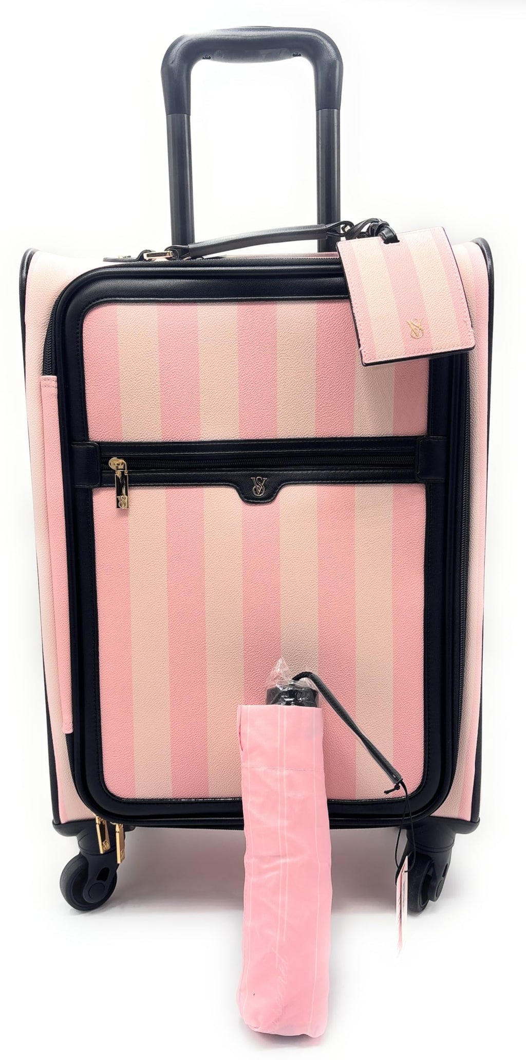 Victoria's Secret Carry-On Wheelie Suitcase Luggage & Umbrella