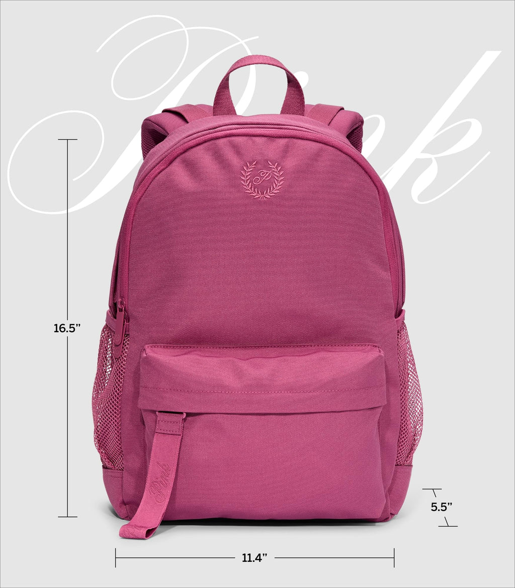 Victoria's Secret Women's Classic Canvas Backpack, Backpack for women, Grey, O/S