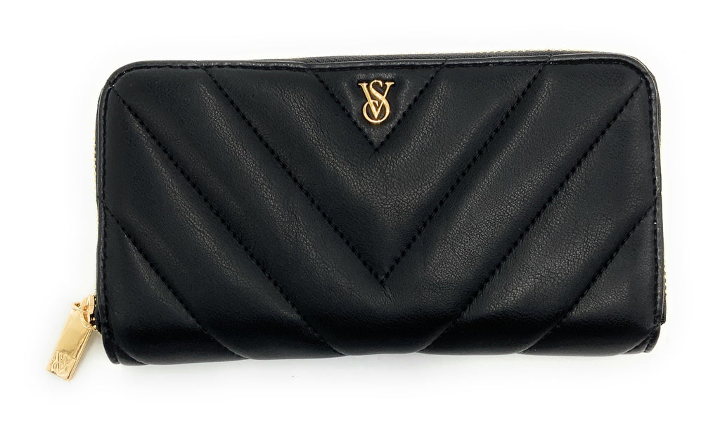 Victoria's Secret Large Wallet Zip-Around (Black)