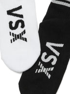 Victoria's Secret VSX Reflective Logo Crew Socks 2-Pack White & Black One Size New