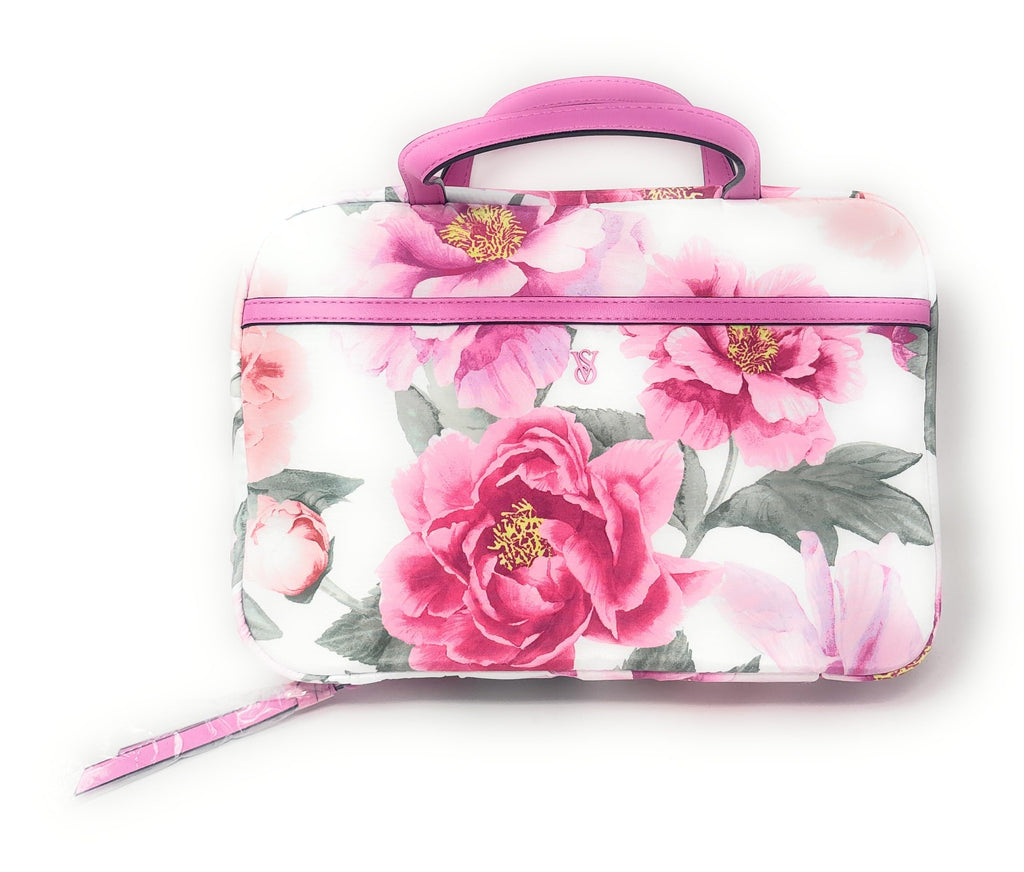 Victoria's Secret Travel Hanging Organizer Toiletry Bag (White Floral)