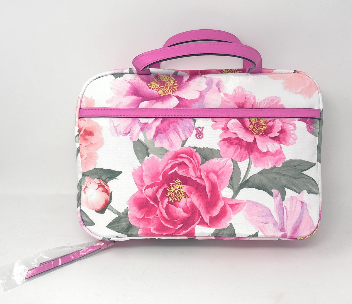 Victoria's Secret Travel Hanging Organizer Toiletry Bag (White Floral)