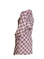 Victoria's Secret Short Cozy Robe Color Plaid Pink New (US, Alpha, X-Small, Small, Regular, Regular, Plaid Pink Logo)