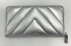 Victoria's Secret Large Wallet Zip-Around (Silver)