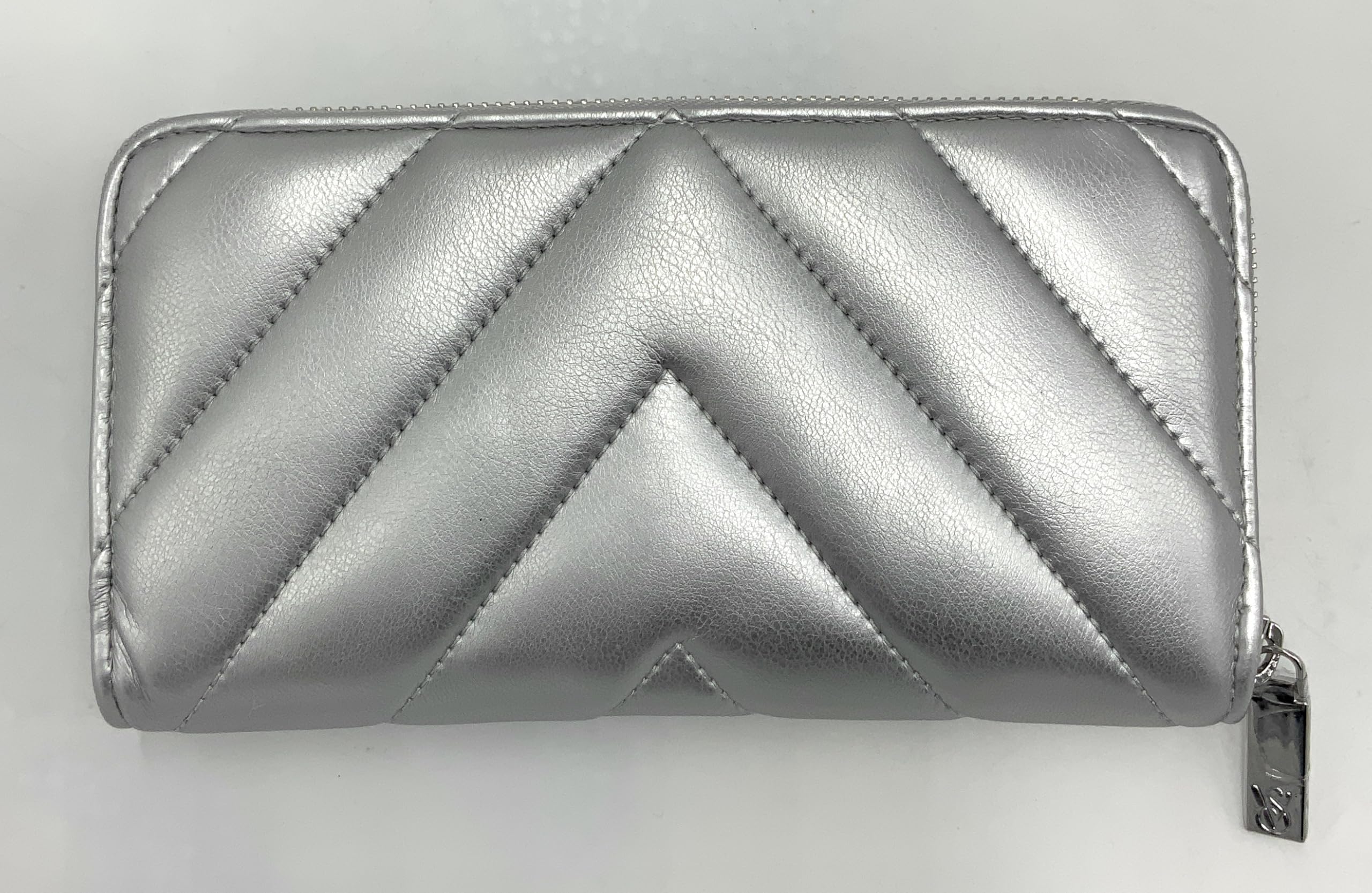 Victoria's Secret Large Wallet Zip-Around (Silver)