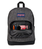 JanSport Right Pack Expressions Backpack – 15-inch Padded Laptop Compartment, Water Bottle Pocket, Utility Pocket with Flap, Aged Canvas Black/Oxford/Black