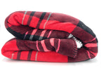 Victoria's Secret Soft Sherpa Throw Blanket, Plaid 50'' x 60''
