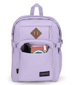 JanSport Main Campus FX Backpack - Travel or Work Bag w 15-Inch Laptop Pack with Leather Trim, Pastel Lilac