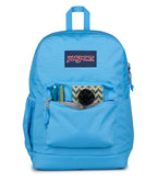 JanSport Cross Town Plus Backpack - Large Main Compartment, Side Water Bottle Pocket, 15-Inch Padded Laptop Sleeve - Electric Azul