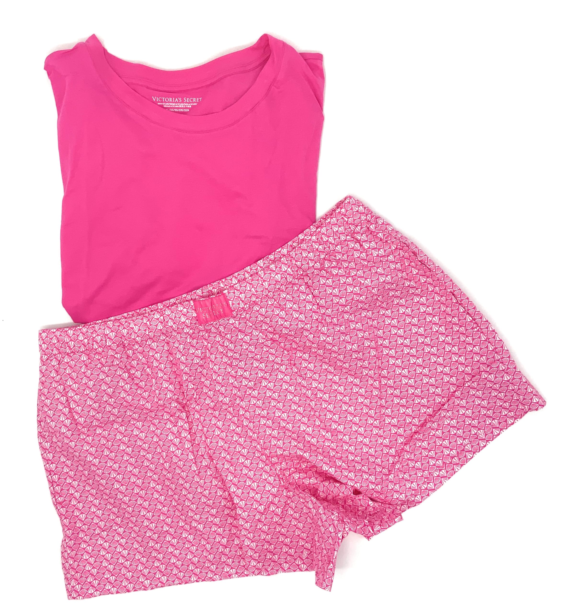 Victoria's Secret Cotton Short Tee-Jama PJ Pajama Set Sleepwear T-Shirt & Shorts