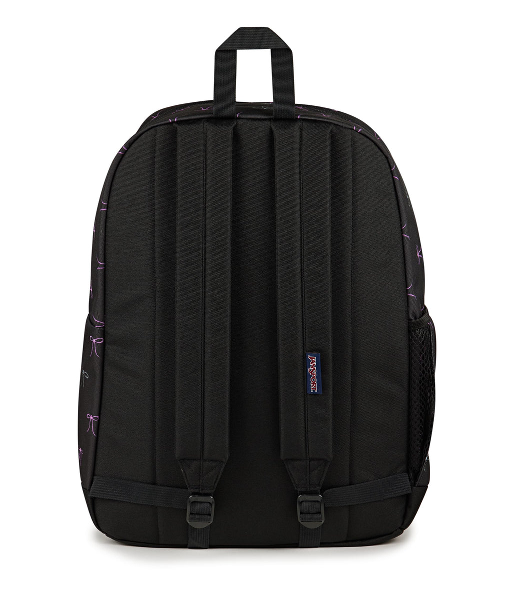 JanSport Cross Town Plus Backpack - Large Main Compartment, Side Water Bottle Pocket, 15-Inch Padded Laptop Sleeve - Bad Bows