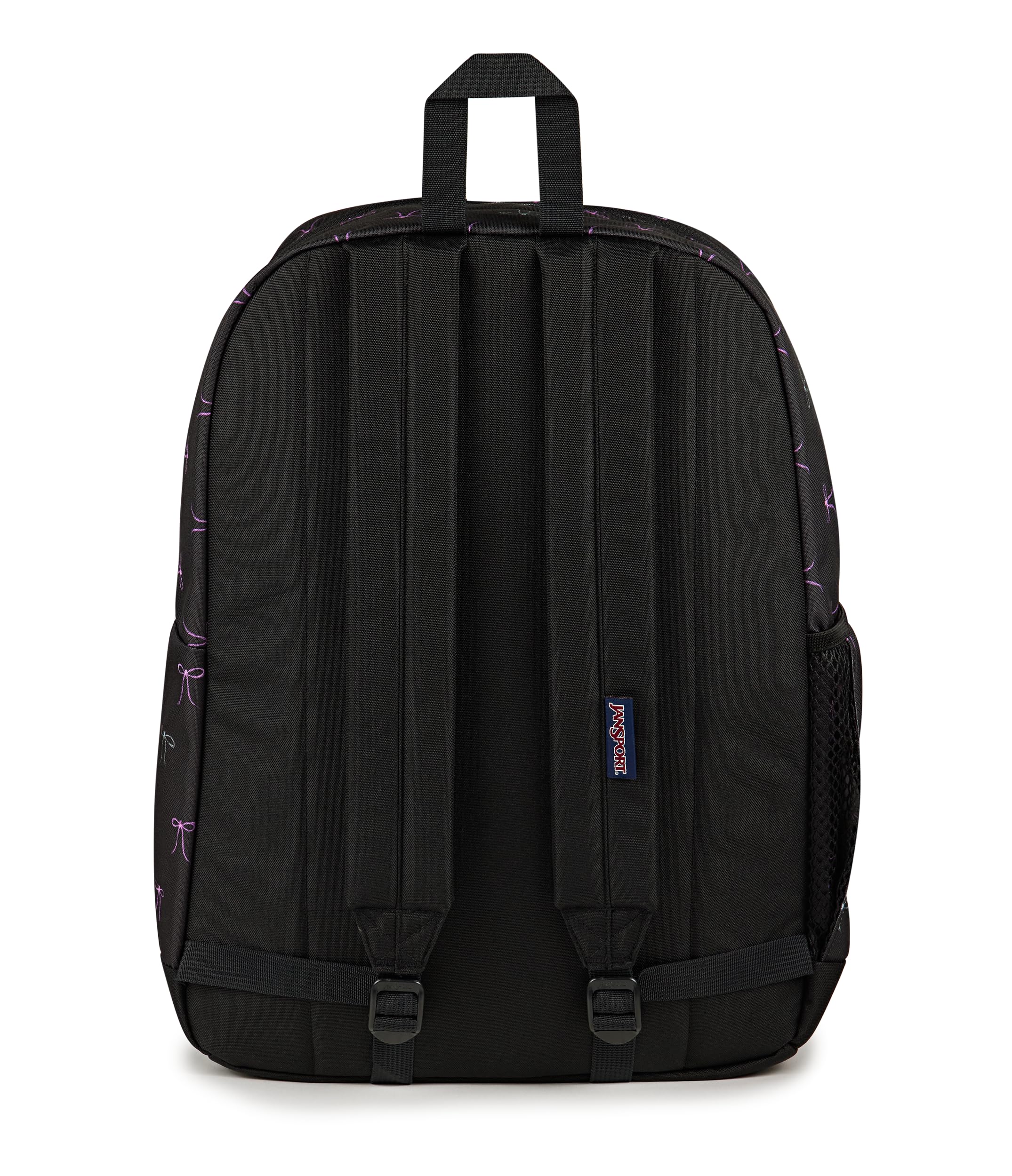 JanSport Cross Town Plus Backpack - Large Main Compartment, Side Water Bottle Pocket, 15-Inch Padded Laptop Sleeve - Bad Bows