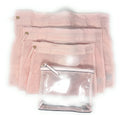 Victoria's Secret Laundry Wash Bag Set, Pink, 3 Mesh Bags with Clear Zip Carry Case, 4-Piece