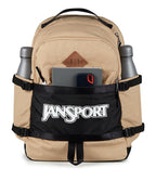 JanSport Small Seattle Pack – Compact Backpack with Main Compartment, Dual Water Bottle Pockets, and Padded Sleeve for 15-Inch Laptop, Travertine