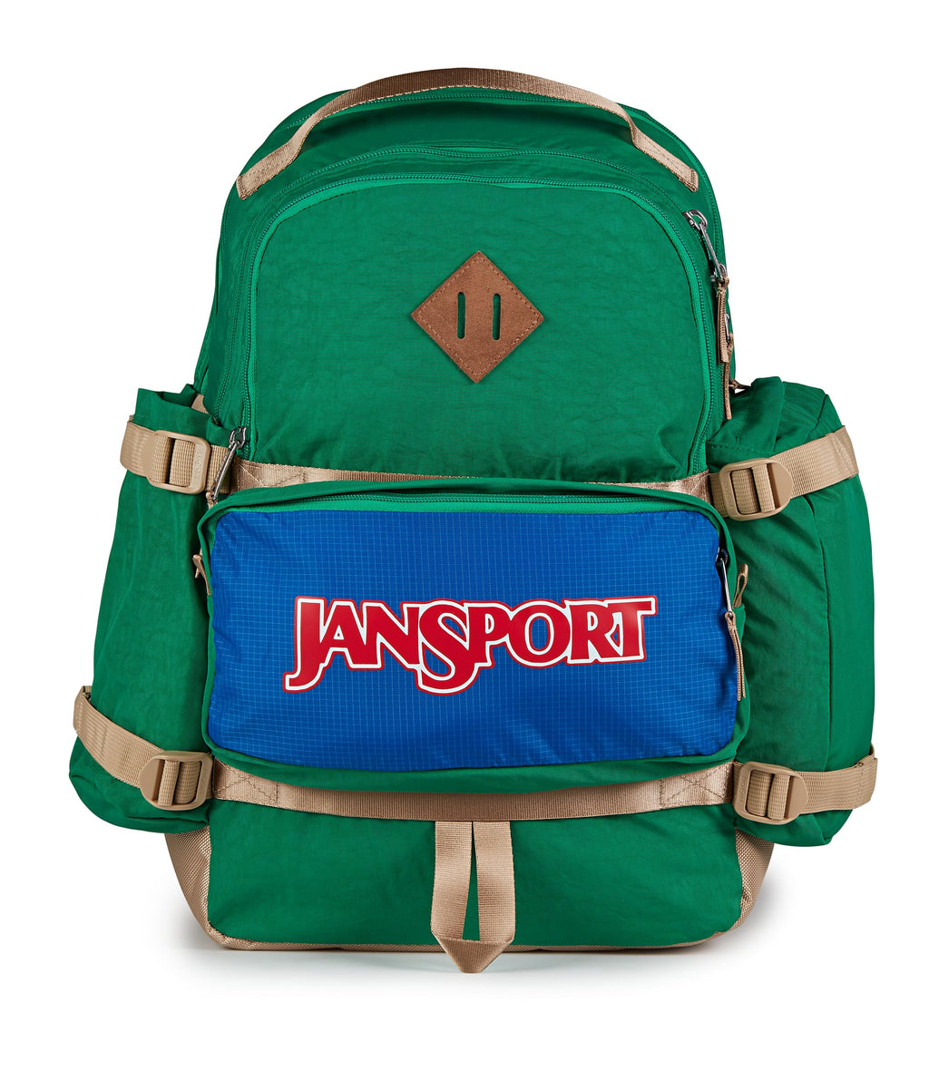 JanSport Seattle Pack – Durable Backpack with Main Compartment, Dual Water Bottle Pockets, Lined Laptop Sleeve, Jelly Kelly