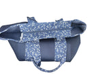 Victoria's Secret Blue Mesh Zipper Tote Pool Beach Bag Color Blue Floral Large New