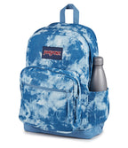 JanSport Right Pack Expressions Backpack – Main Compartment, 15-inch Padded Laptop Compartment, Side Water Bottle Pocket, Utility Pocket with Zippered Rain Flap, Denim Wash Blue
