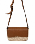 Tommy Hilfiger Women's Alexis II Crossbody Bag – Tan/Dark Chocolate