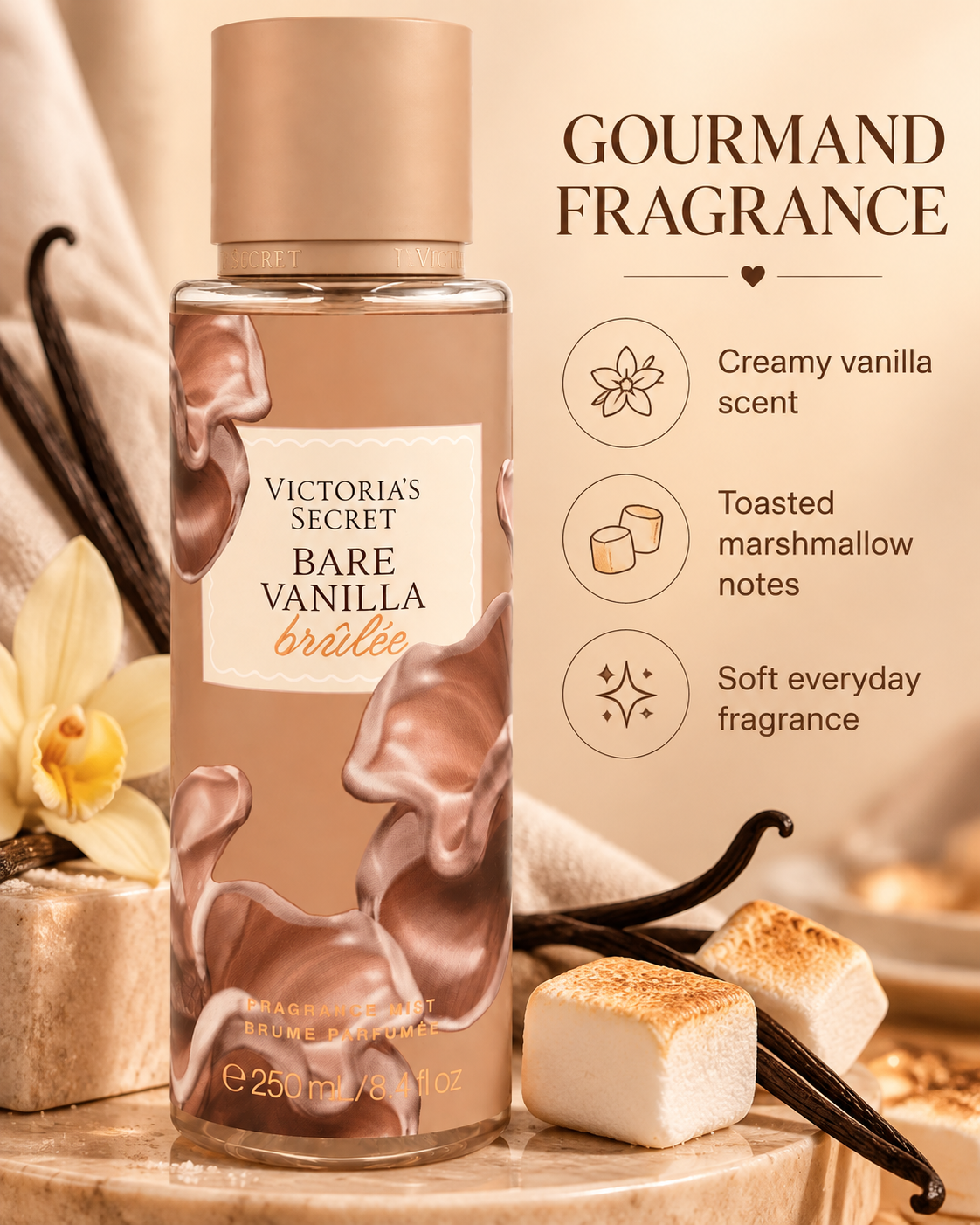 Victoria’s Secret Bare Vanilla Brûlée Fragrance Mist 250 mL