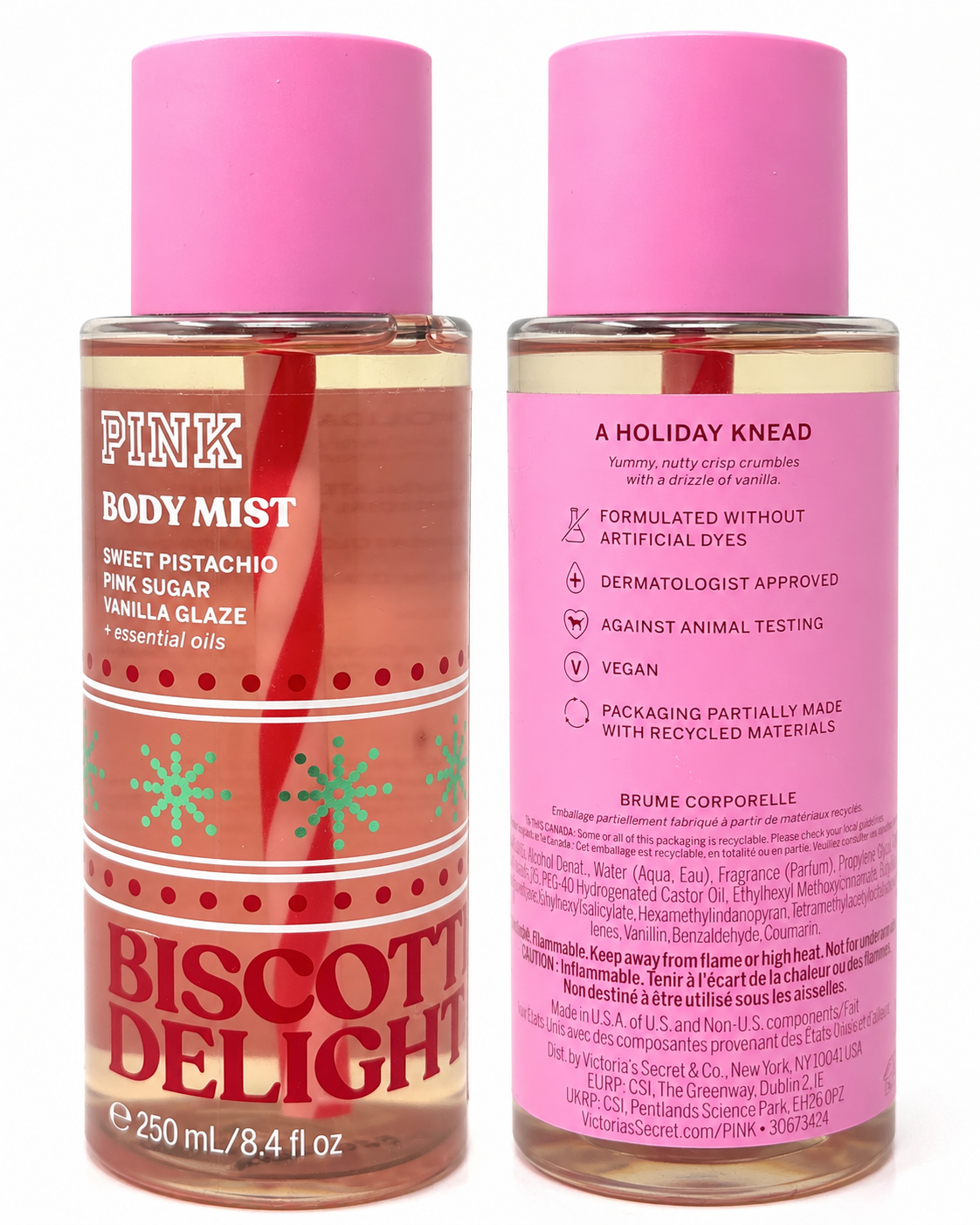 Victoria’s Secret PINK Biscotti Delight Body Mist, 8.4 fl oz (250 mL)