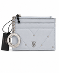 Victoria’s Secret Light Blue Quilted Wristlet Wallet with VS Logo