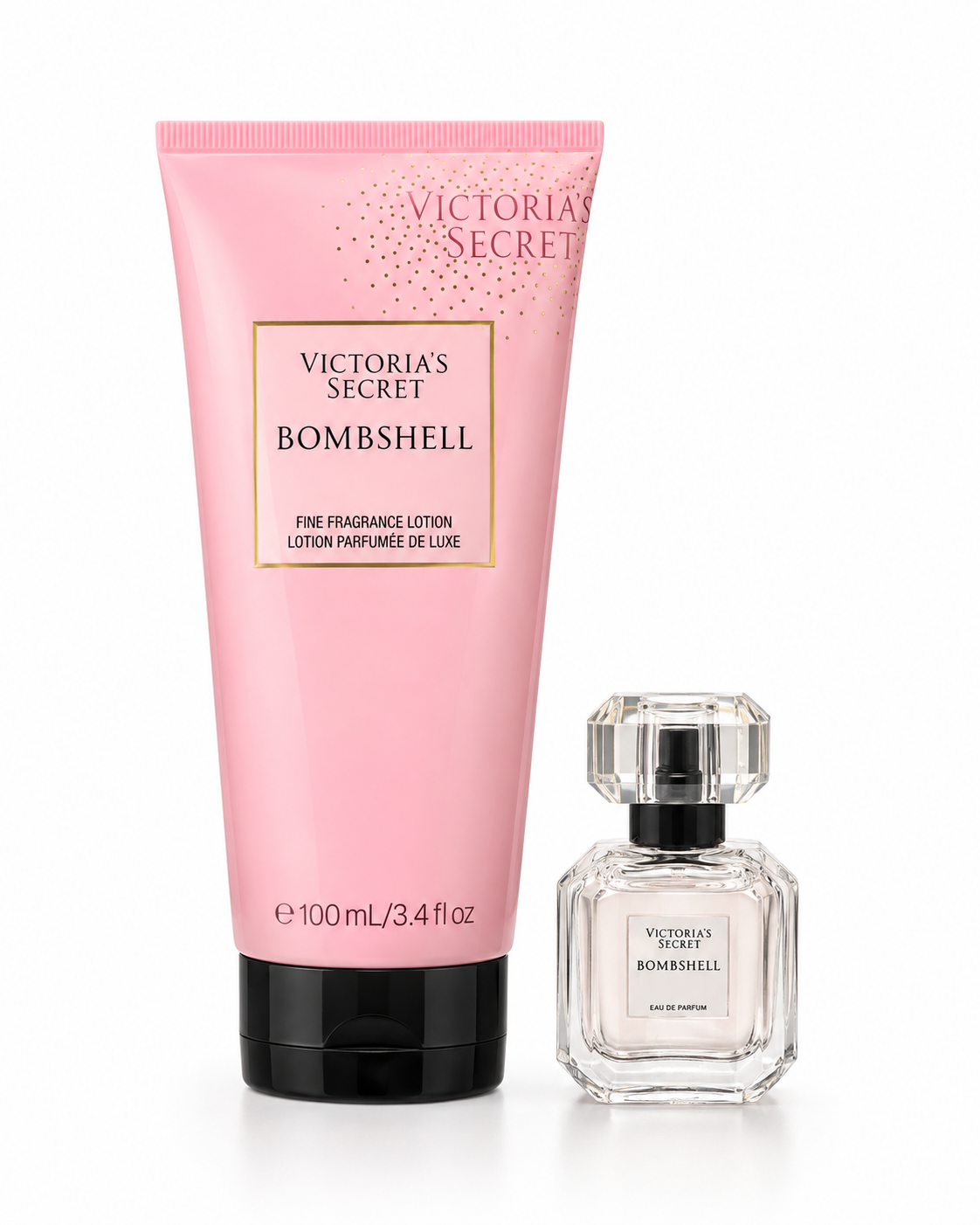 Victoria’s Secret Bombshell Eau de Parfum & Fine Fragrance Lotion Gift Set, 0.25 oz & 3.4 oz