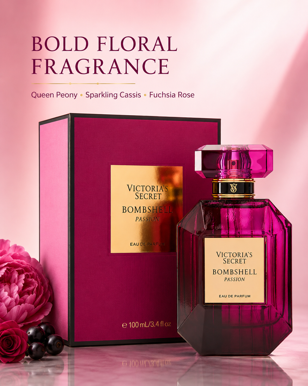 Victoria’s Secret Bombshell Passion Eau de Parfum 3.4 oz