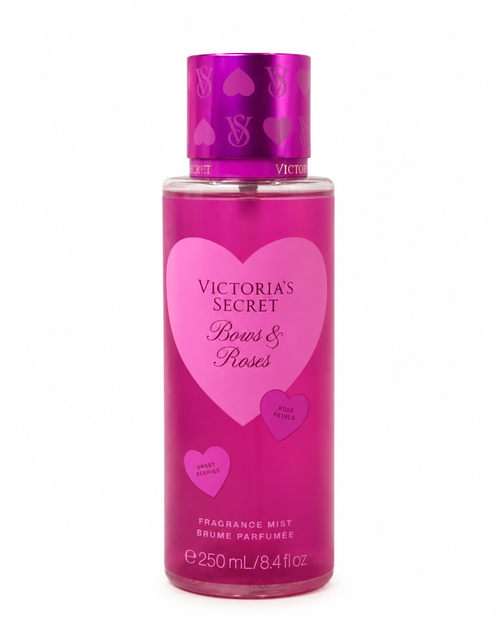 Victoria’s Secret Bows & Roses Fragrance Mist – Sweet Berries & Rose Petals, 8.4 fl oz
