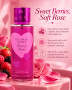 Victoria’s Secret Bows & Roses Fragrance Mist – Sweet Berries & Rose Petals, 8.4 fl oz
