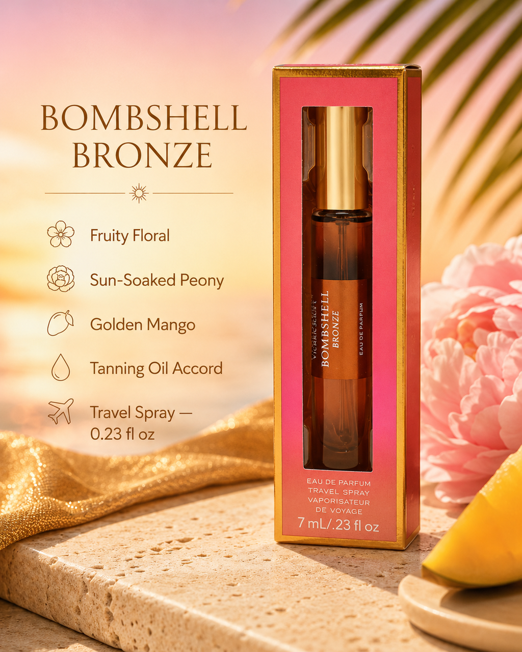 Victoria’s Secret Bombshell Bronze Eau de Parfum Travel Spray 0.23 fl oz