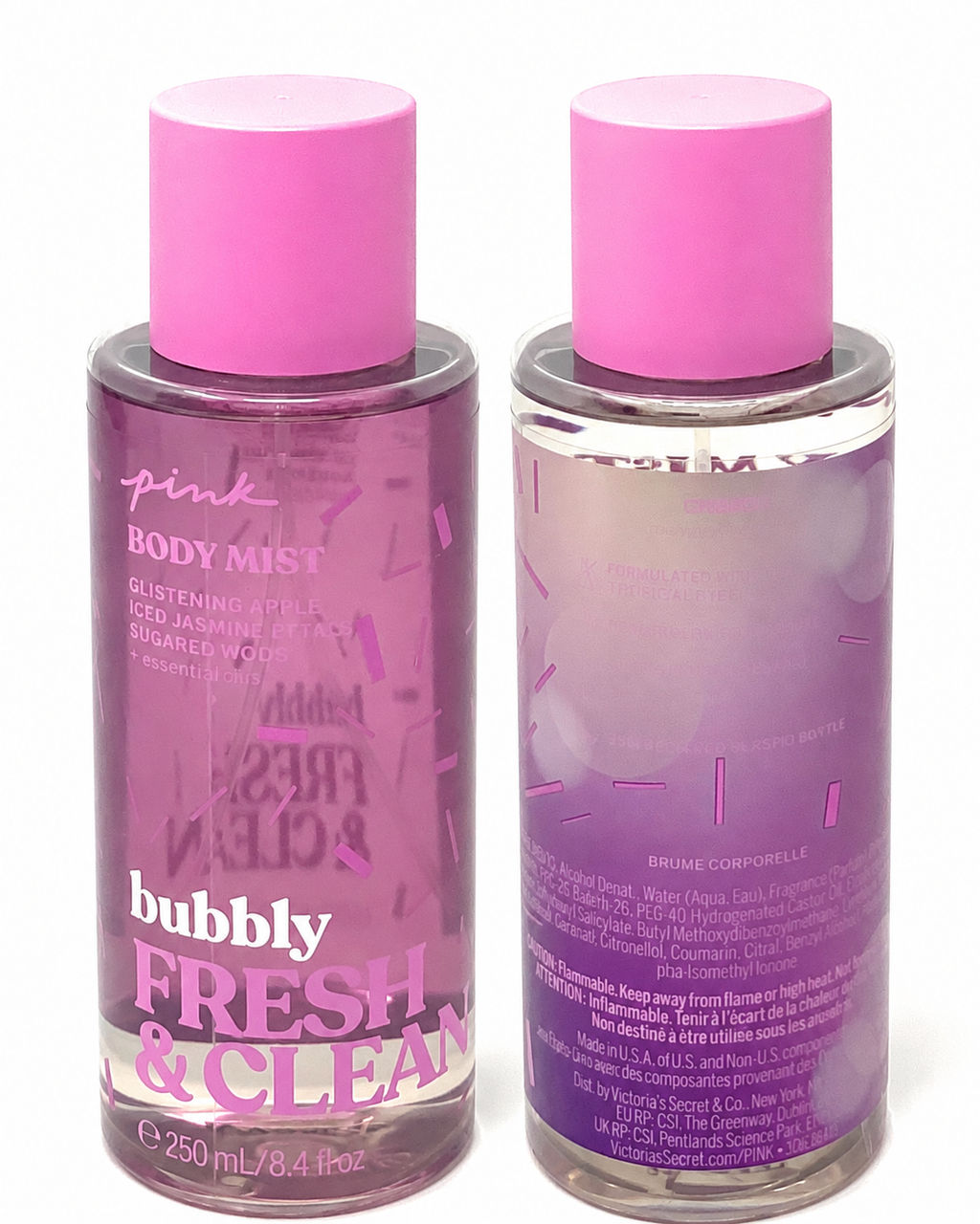 Victoria’s Secret PINK Bubbly Fresh & Clean Body Mist, 8.4 fl oz