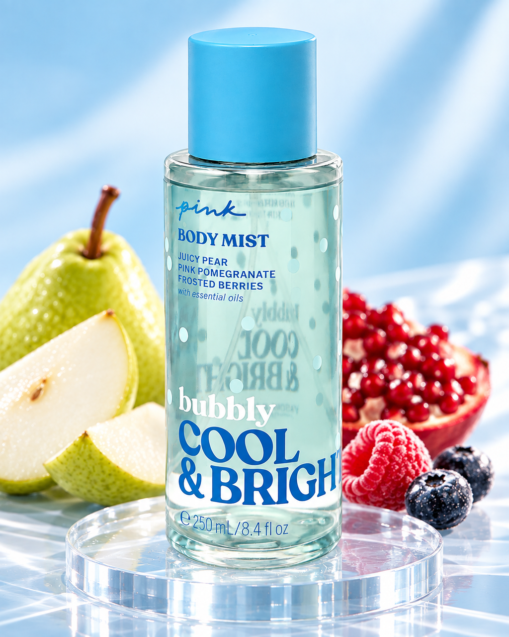 Victoria's Secret PINK Bubbly Cool & Bright Body Mist, 8.4 fl oz
